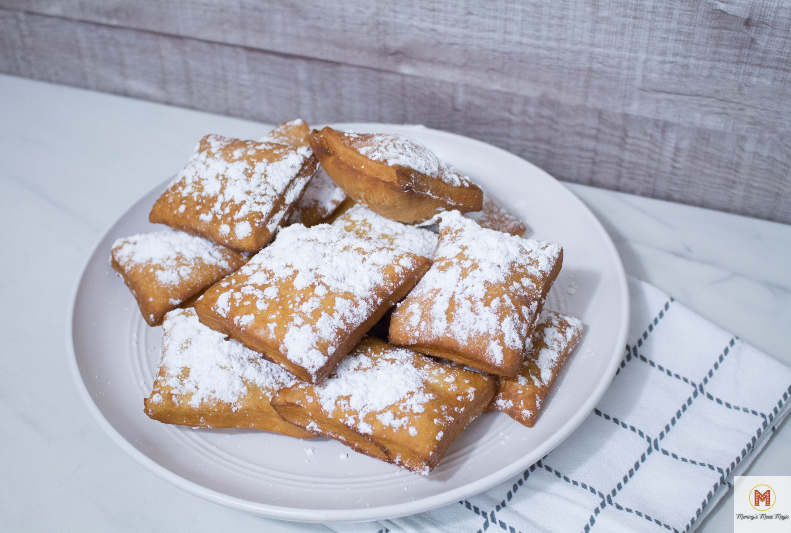 Princess and the Frog party food for Princess and the Frog movie night - Tiana's Beignet Recipe