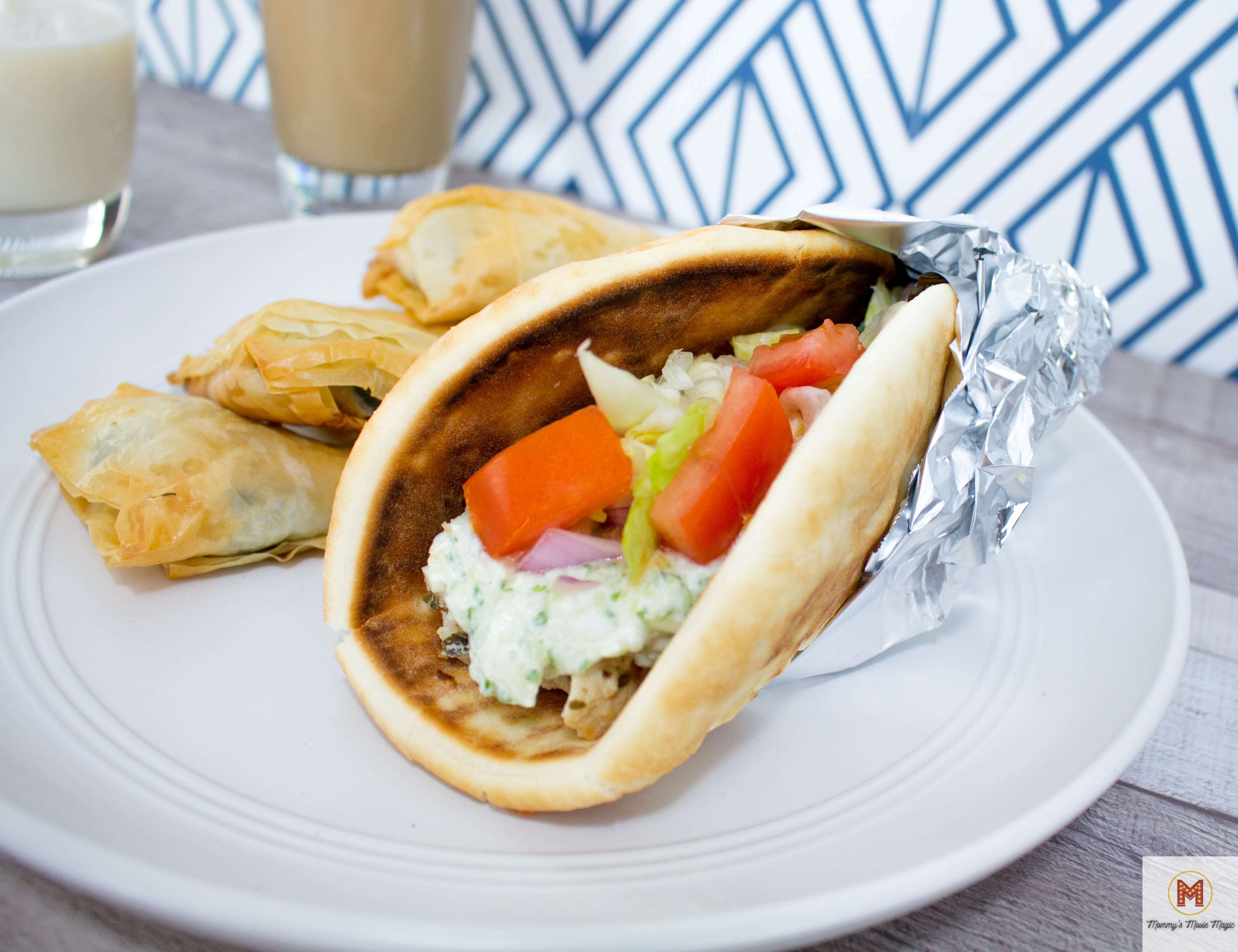 Hercules Movie Night for Family Movie night idea with Hercules Party food - Chicken Gyro Recipe