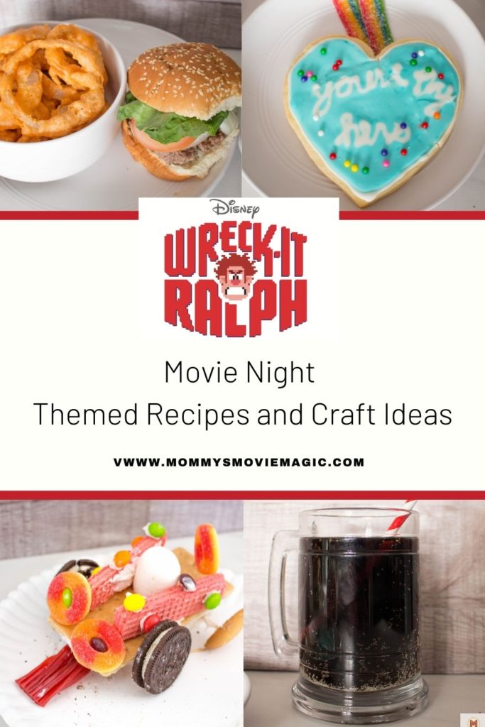 Wreck it Ralph Movie Night for Family Movie night idea with Wreck it Ralph Party food